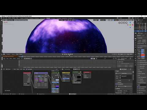 [Blender 2.8] Quick Tip - Animation Sky with Expresion Driver