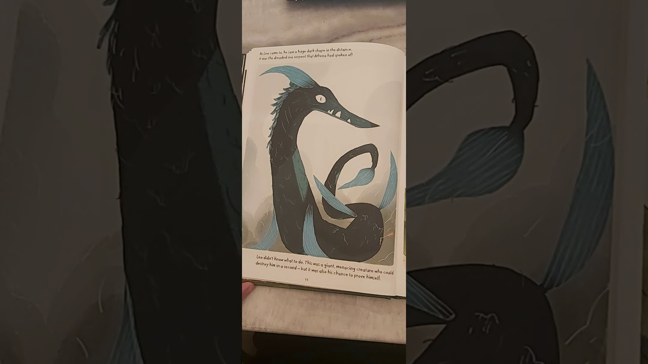 Mrs AJ reading Leo And The Gorgon's Curse