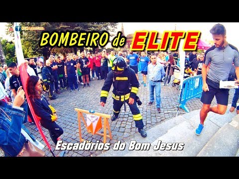 A Subida de um Bombeiro de Elite! Prova Esforço! II Edição Bombeiro de Elite - Escadórios Bom Jesus