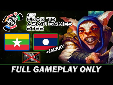 Laos vs Myanmar - MEEPO MID VS TINKER - ROAD TO ASIAN GAMES - Full Gameplay Meepo #466