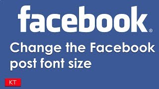 How to change font size on Facebook post in android devices