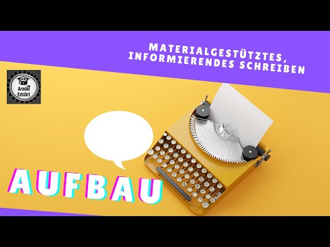 Structure of an informational text - material-based, informative writing