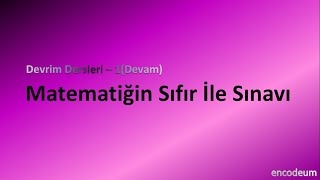 Matematiğin Sıfır İle Sınavı