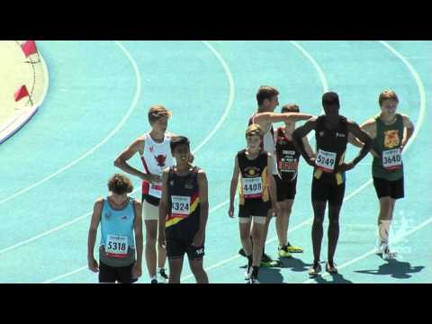 2016 Vic Junior Champs. Men U16, U15 & U14 100m.