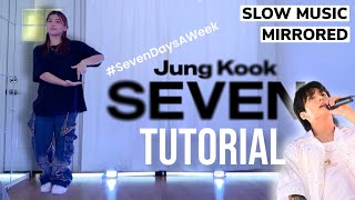 SLOW MUSIC JUNGKOOK (BTS) SEVEN TUTORIAL #SevenDay