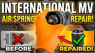 How to Replace International MV Driver Seat Air Spring (Air Ride Seat Repair)