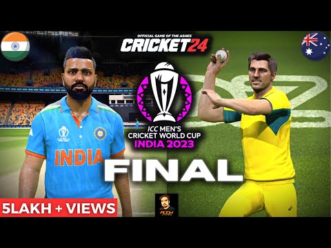 India vs Australia ICC Cricket World Cup 2023 FINAL Match But In Cricket 24 T10 Format - RtxVivek