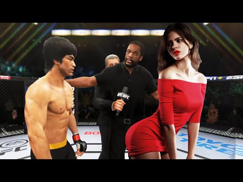 UFC 4 | Bruce Lee vs. Model Red Dress (EA Sports UFC 4)