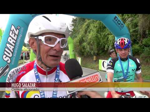 Ciclistas disfrutaron el ascenso de El Escobero [Noticias] - TeleMedellin