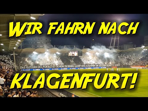 WIR FAHRN NACH KLAGENFURT! 🖤 | SK Sturm Graz - SK Rapid Wien 3:2 - 18.04.2018, ÖFB-Cup 2017/18