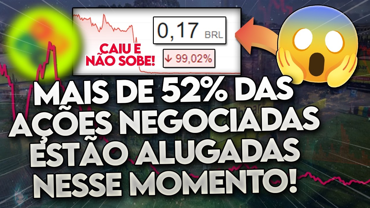 Conheça as 10 AÇÕES MAIS ALUGADAS da BOLSA! (OS VENDIDOS NÃO DEIXAM SUBIR?) - TOP 10