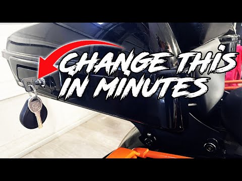How to Replace Your Harley Davidson Tour Pack Lock Cylinder - Easy and Cheap
