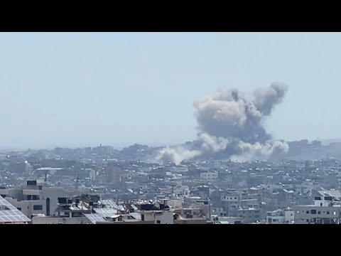 Smoke rises after strike on Gaza's Jabalia | AFP