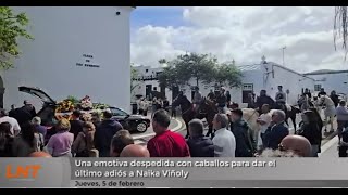 Una emotiva despedida con caballos para dar el &uacute;ltimo adi&oacute;s a Naika Vi&ntilde;oly