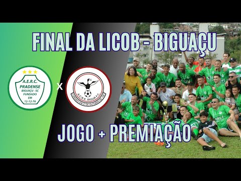 Jogo - Pradense 3 x 1 Biguá - Campeonato da Licob - Biguaçu 2023