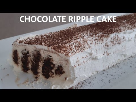 Chocolate Ripple Cake | No bake cake | Easy cake recipe