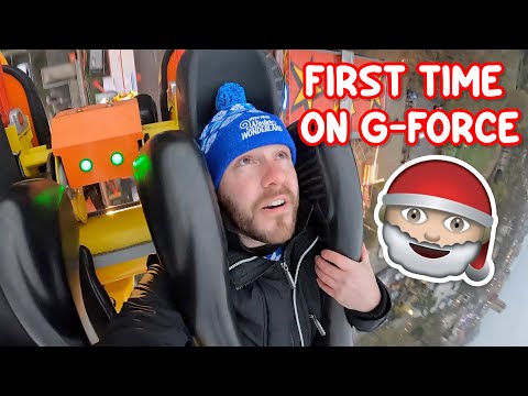 G-Force  KMG Speed!! Bognor Regis Festive Fun Fair Vlog  2022 - ICE Skating on the Prom