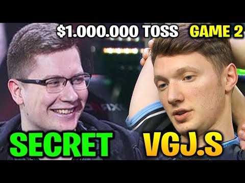 SECRET vs VGJ.STORM - 1 MILLION DOLLAR TOSS - THE INTERNATIONAL 2018 Game 2