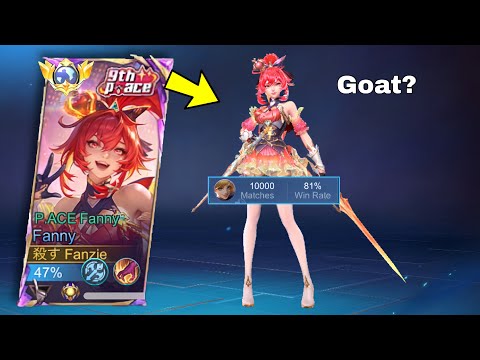 NEW P.ACE SKIN FANNY REVIEW!! FANNY GAMEPLAY SOLO RANK - MLBB