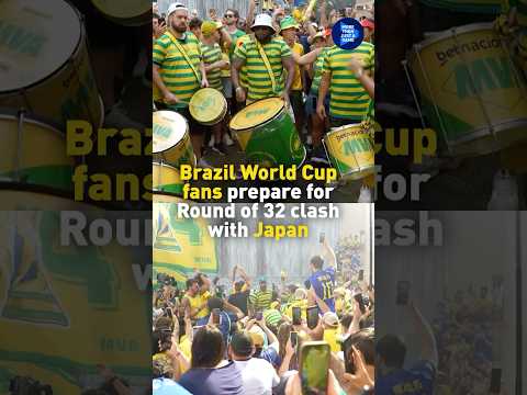 Brazil World Cup fans prepare for Round of 32 clash against Japan