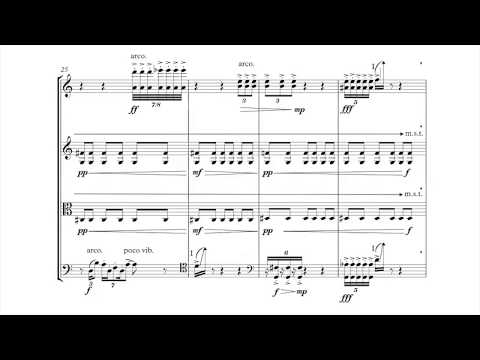 Matthew Grouse - Coming through the firmament - for string quartet (2017) [w/ score]