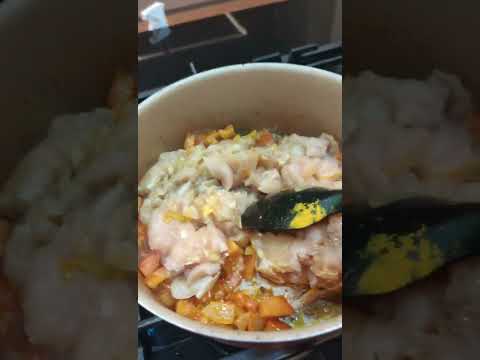 Escondidinho de frango com batata doce