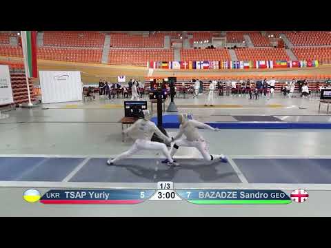 European Championships 2023 SMS - L32 - Yuriy Tsap UKR v Sandro Bazadze GEO