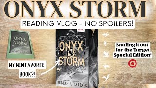 ONYX STORM READING VLOG - KINDLE COLORSOFT, BASIC, & TARGET SPECIAL EDITION! #reading #onyxstorm 🐉📚