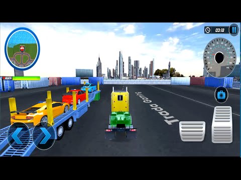 US Police Multi Level Car Transporter Truck 2021 - Android Gameplayer