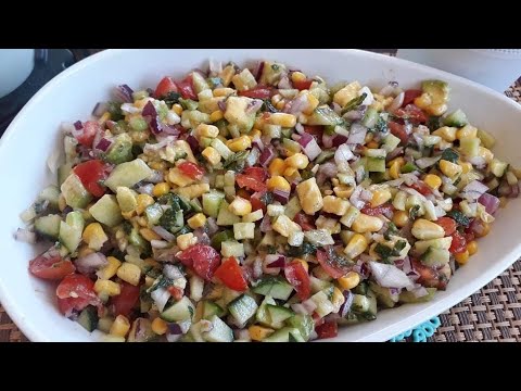 American Corn Salad/ How to Make Fresh Corn Salad/Quick And Healthy Salad Recipe