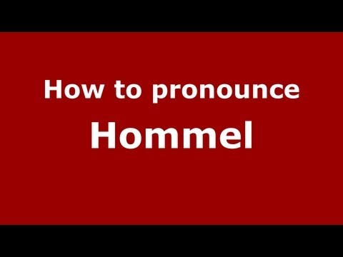 How to pronounce Hommel
