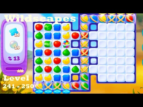 Wildscapes Level 241- 250 HD Walkthrough | Gameplay | 3 - match game | ios | android | pc | app