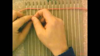 4th Grade Weaving Loom Set Up &amp; Basic Weave (Edited)