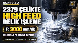 2379 Çelikte F3000 İlerleme! CNC’de High Feed Delik İşleme