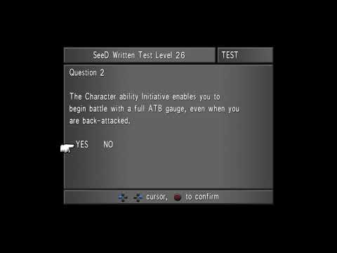 Final Fantasy VIII Remastered Platinum Trophy Gameplay Walkthrough Part 55 - Seed Written Test