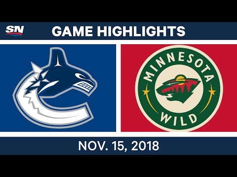 NHL Highlights | Canucks vs. Wild – Nov. 15, 2018