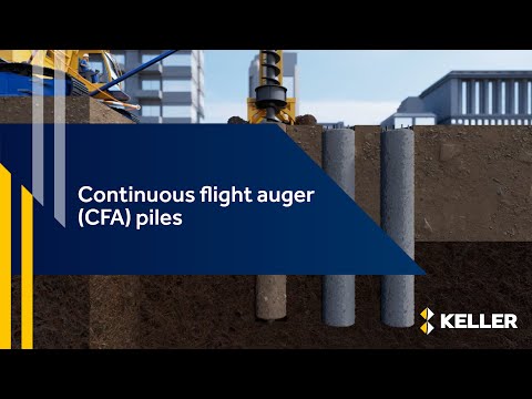 3D animation | Continuous Flight Auger (CFA) piles | Keller