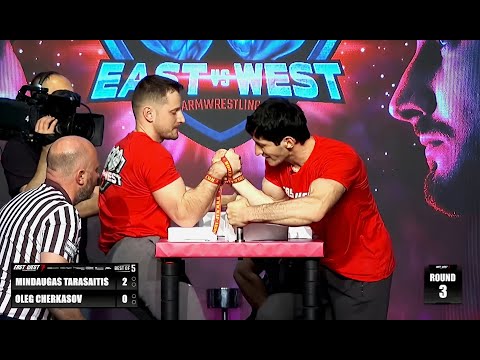 Mindaugas Tarasaitis vs Oleg Cherkasov 3-0. Armwrestling