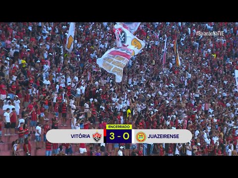 Vitória joga bem e vence o Juazeirense no Barradão por 3 a 0 e volta a liderança do campeonato