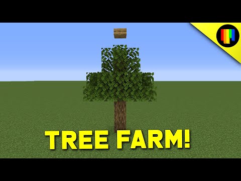 EASIEST TREE FARM! - Early Game Oak Log/ Wood Farm to Avoid Large Oak Trees