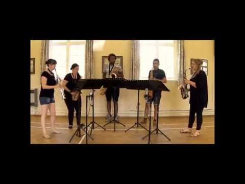 Man-Mou for saxophone quintet (by Nigel Wood)
