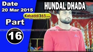 Hundal Dhada (nakodar) Kabaddi Tournament 20 Mar 2015 Part 13 by Kabaddi365.com