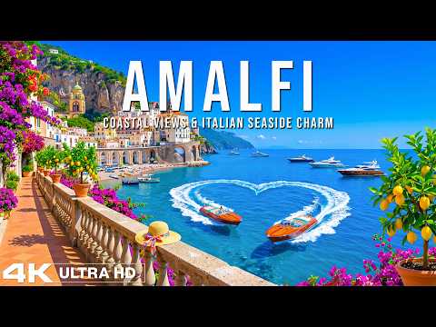 [4K] Amalfi, Italy 🇮🇹 Coastal Views & Italian Seaside Charm | Mediterranean Deep House Escape ✨