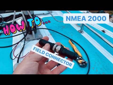 How To Fit A Field Connector NMEA2000 (I Got The Wind Vane Working) Sailing Meraki | Ep.30