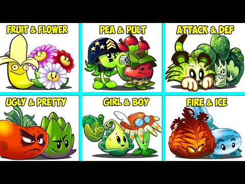 Random 6 Worst Pair Plants Battlez - Who Will Win? - PvZ 2 Team Plant Vs Team Plant
