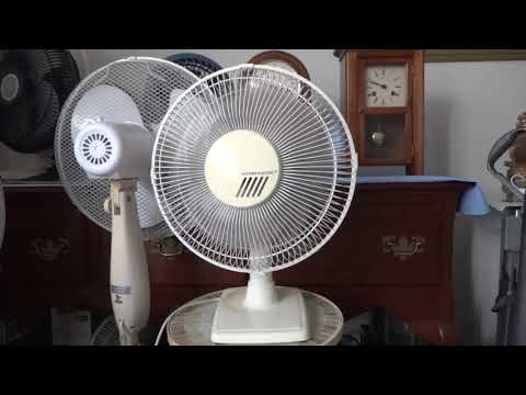 12 inch eastern electric oscillating table fan brief demonst...