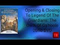 Opening Closing To Legend Of The Guardians The Owls Of Ga Hoole 2010 DVD