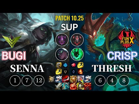 V3 Bugi Senna vs FPX Crisp Thresh Sup - KR Patch 10.25