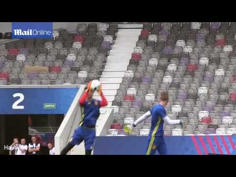 David De Gea trains with Spain squad ahead of Euro's opener