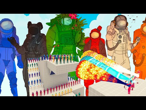 100x Among US ARMY  vs 3x EVERY GOD - Totally Accurate Battle Simulator TABS